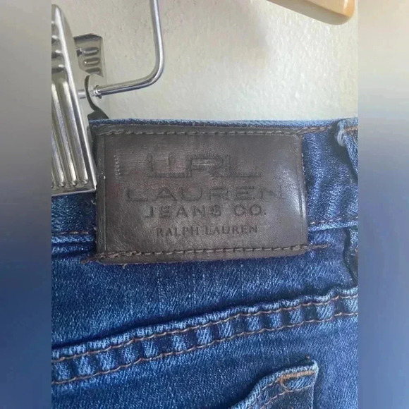 Vintage Lauren Ralph Lauren Jeans Co Skinny Size 16W Dark Blue Wash High Rise - Picture 7 of 7